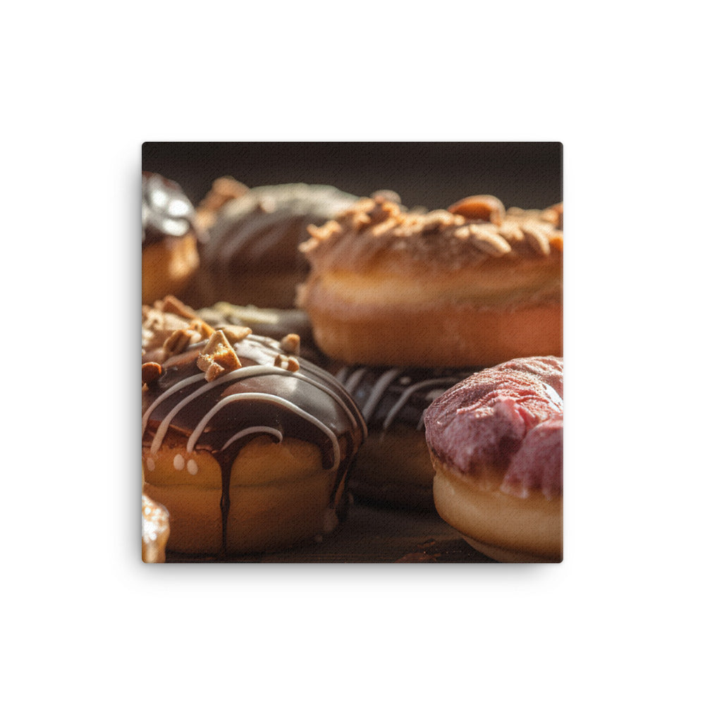 Decadent Pastries and Donuts canvas - Posterfy.AI