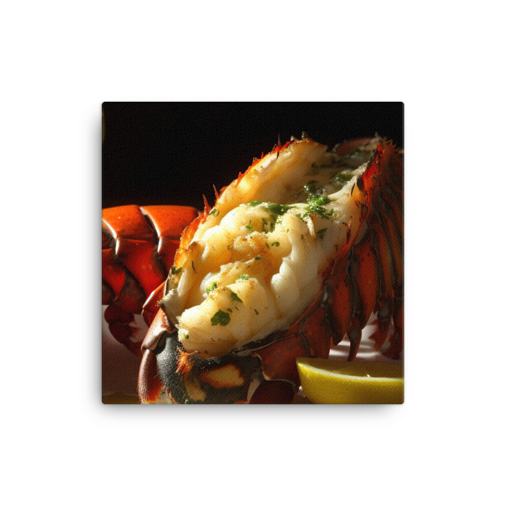 Succulent Lobster Tail Delight canvas - Posterfy.AI