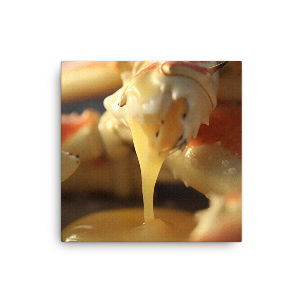 Crab Legs with Melted Butter canvas - Posterfy.AI