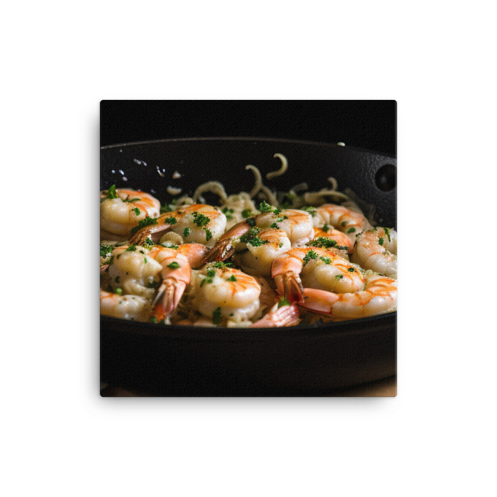 Buttery Garlic Shrimp Scampi canvas - Posterfy.AI