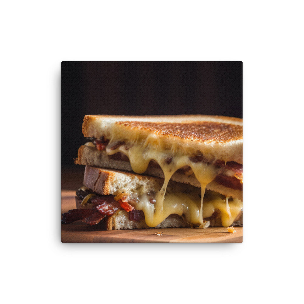 Swiss and Bacon Grilled Cheese canvas - Posterfy.AI