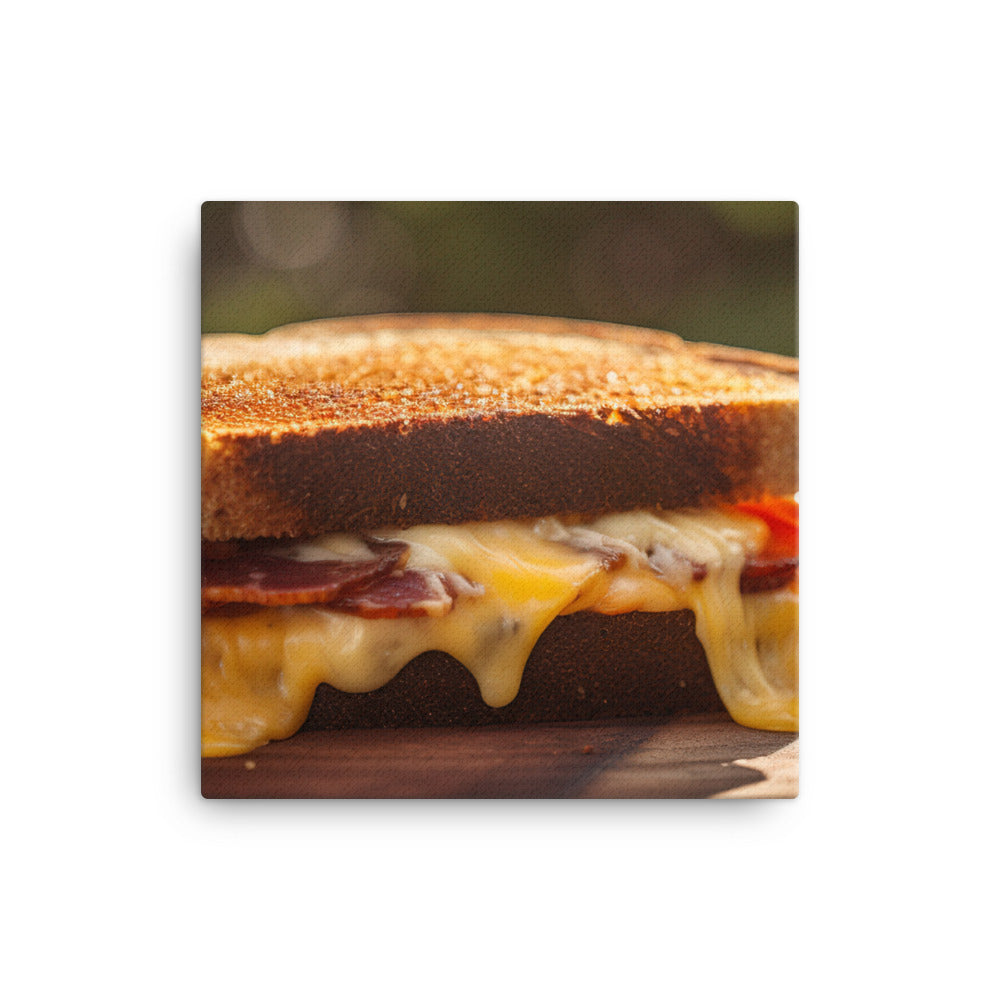 Sandwich made with sharp cheddar canvas - Posterfy.AI