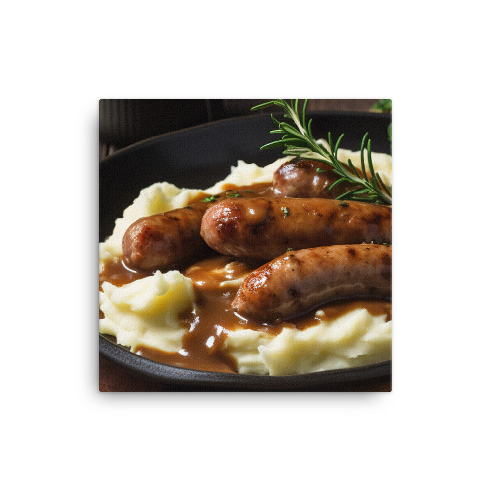 Bangers and Mash canvas - Posterfy.AI