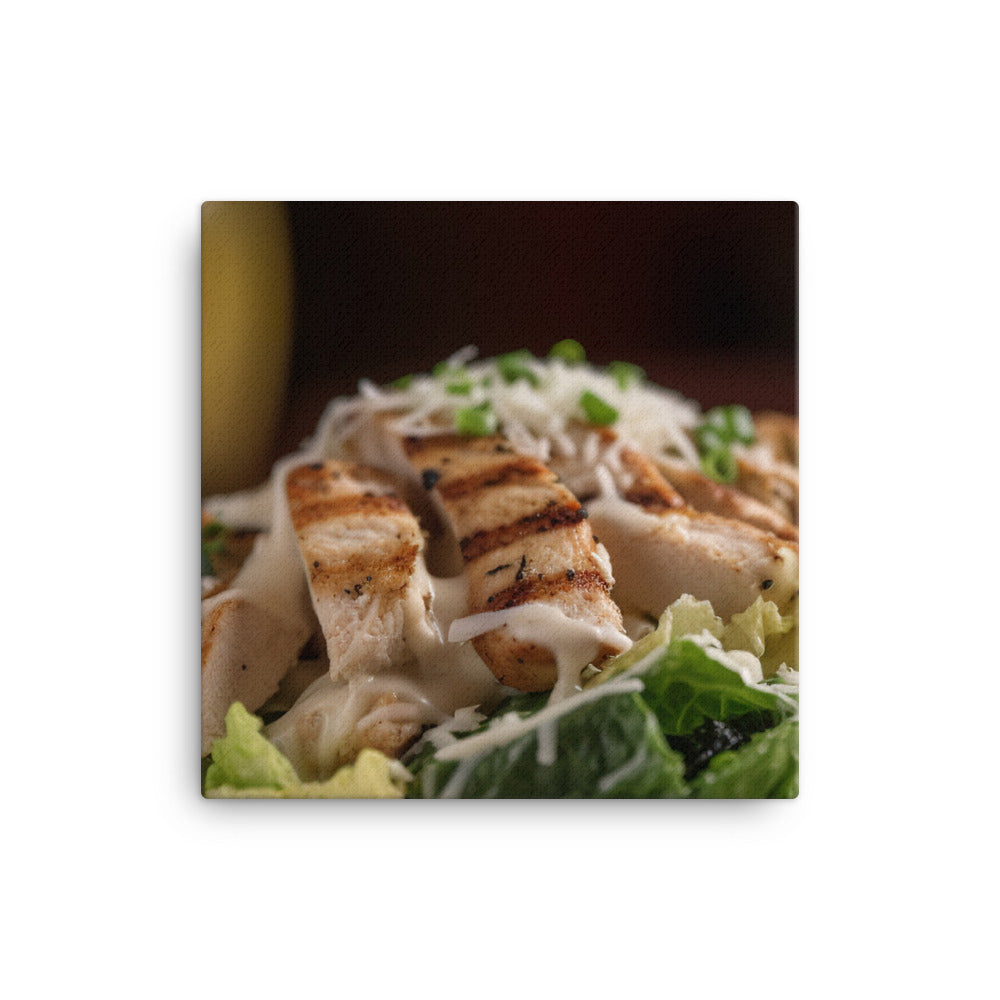 Grilled Chicken Caesar canvas - Posterfy.AI