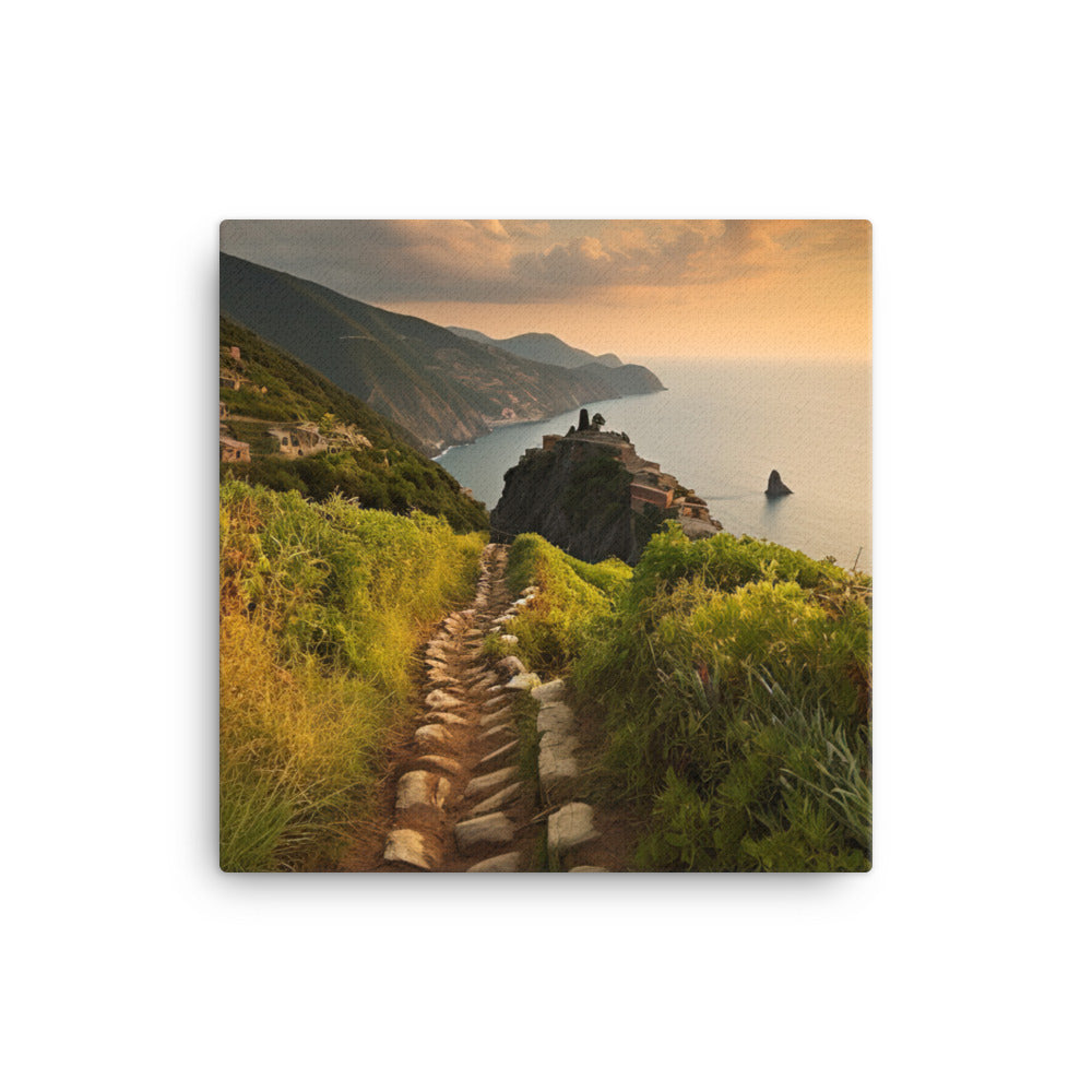 Trails of the Cinque Terre canvas - Posterfy.AI
