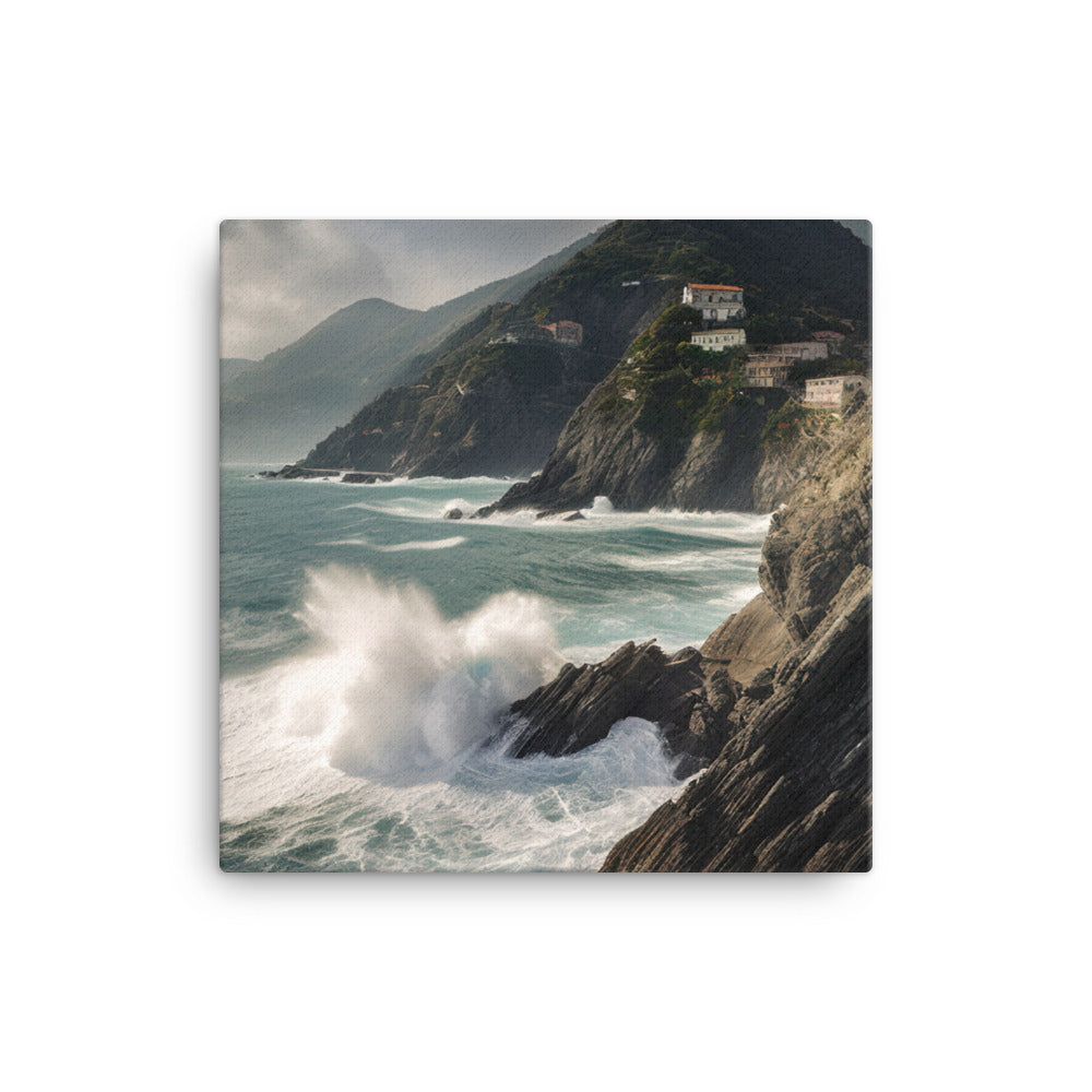 Dramatic Seascapes of the Cinque Terre canvas - Posterfy.AI