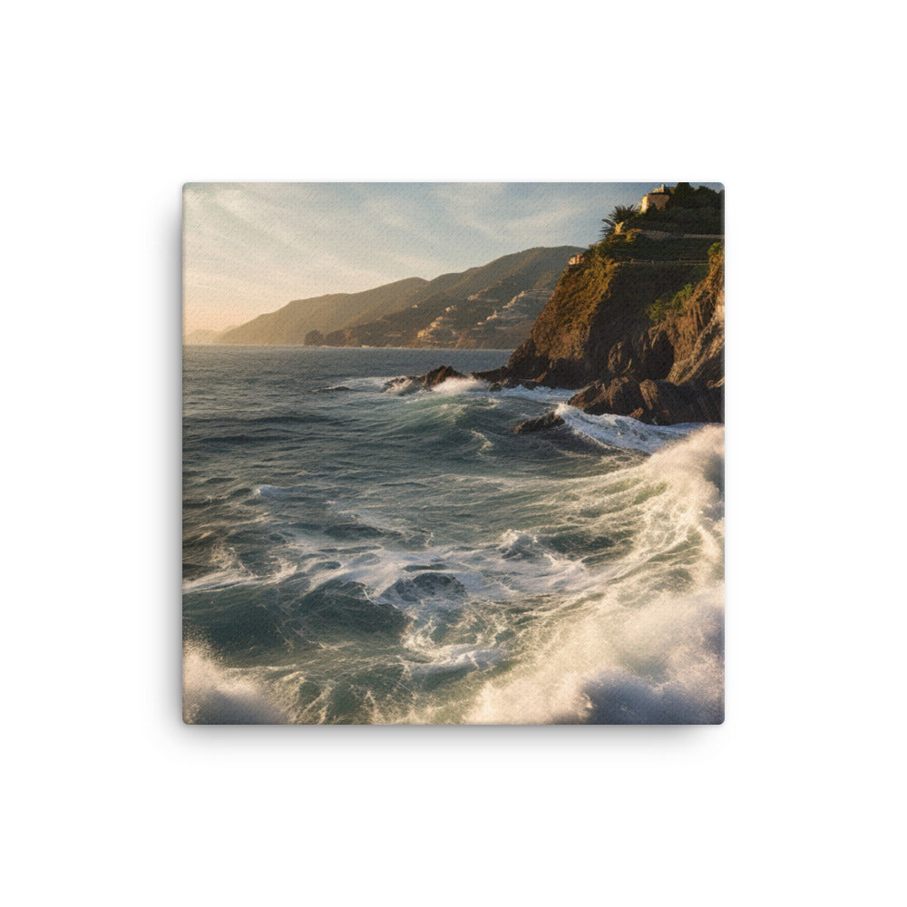 Dramatic Seascapes of the Cinque Terre canvas - Posterfy.AI