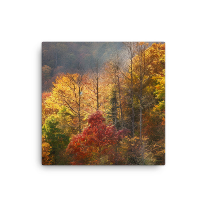 Vibrant Colors of the Great Smoky Mountains canvas - Posterfy.AI