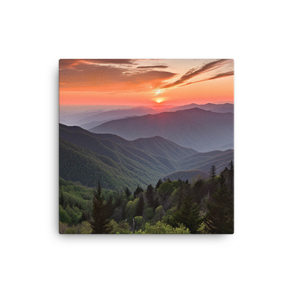 Great Smoky Mountains canvas - Posterfy.AI