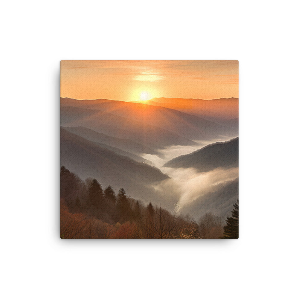 Great Smoky Mountains canvas - Posterfy.AI