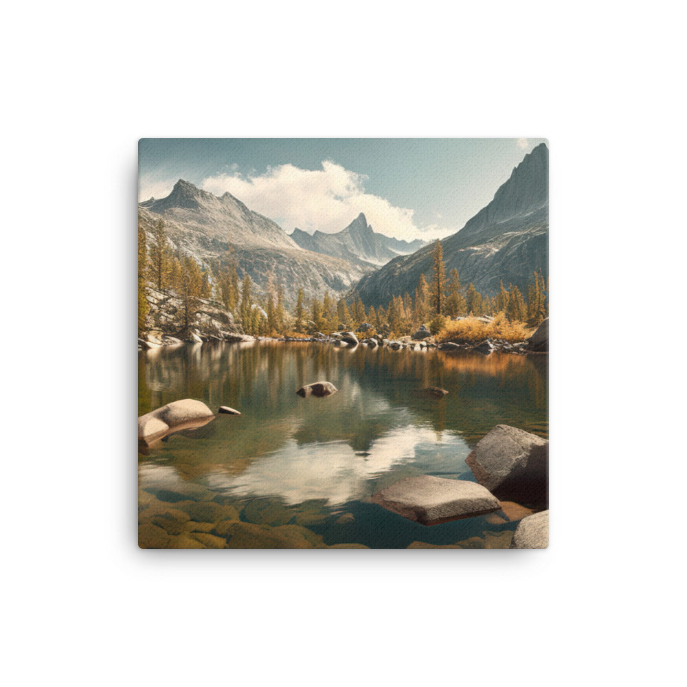 Yosemites Pristine Alpine Lakes canvas - Posterfy.AI
