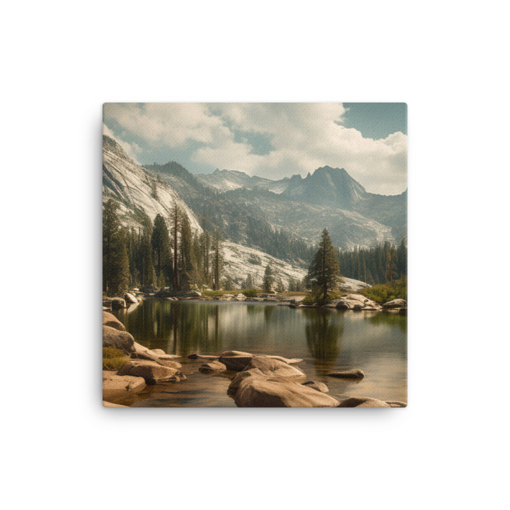 Yosemites Pristine Alpine Lakes canvas - Posterfy.AI