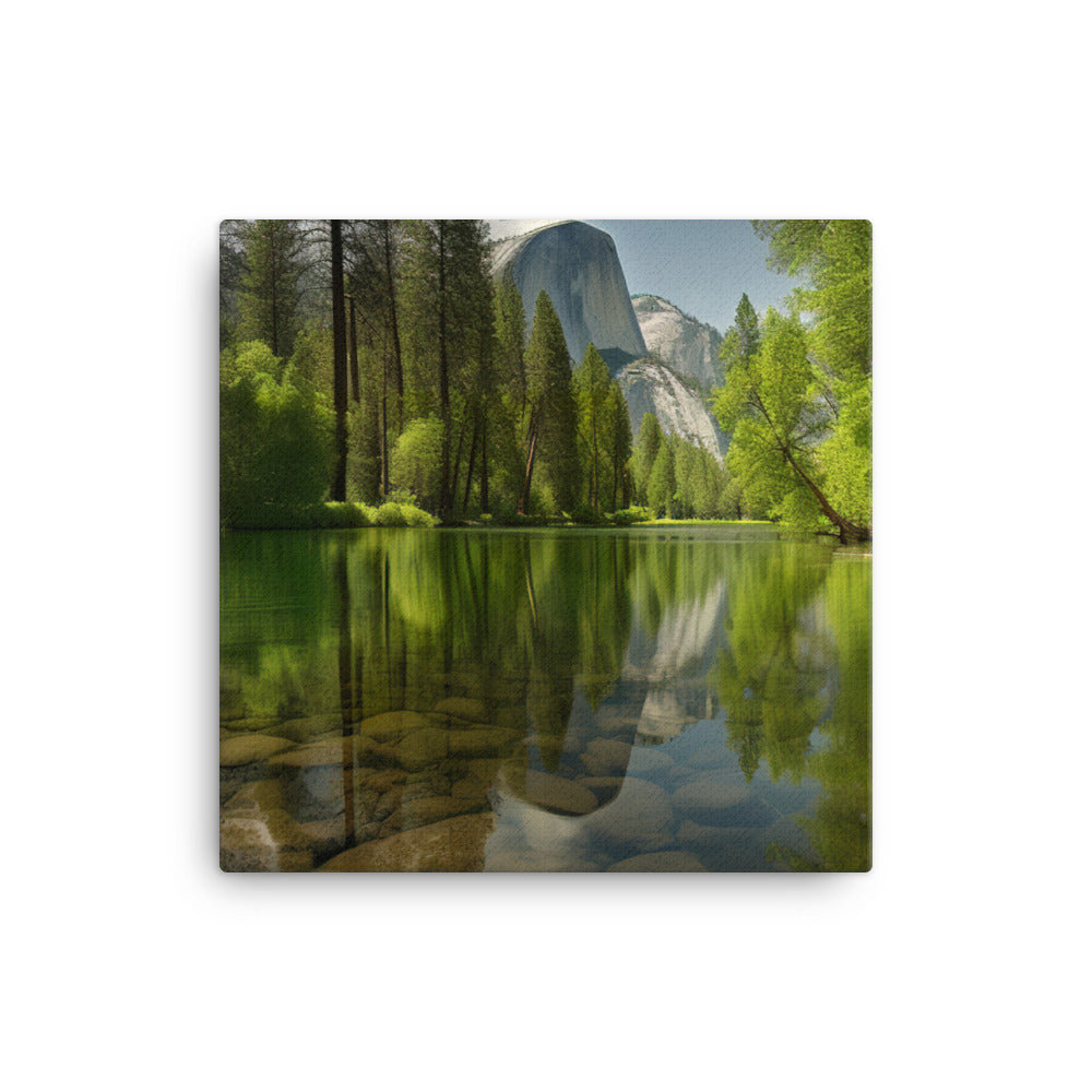 Unveiling Yosemites Serene Beauty canvas - Posterfy.AI