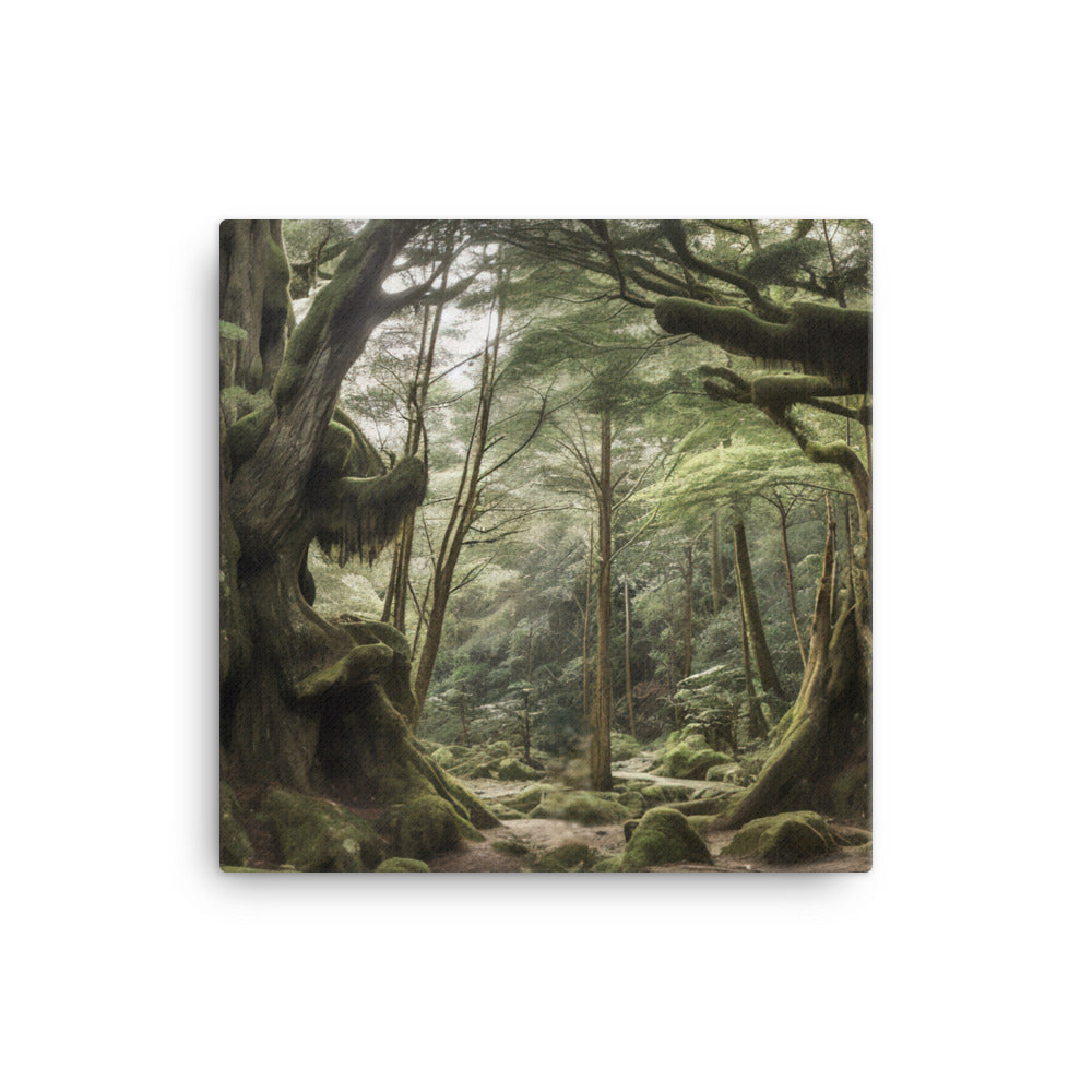 Yakushimas Majestic Yakusugi Cedar Trees canvas - Posterfy.AI