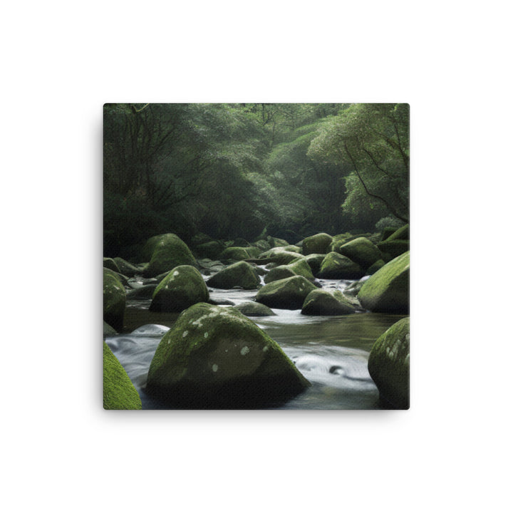 Yakushimas Forest Streams canvas - Posterfy.AI