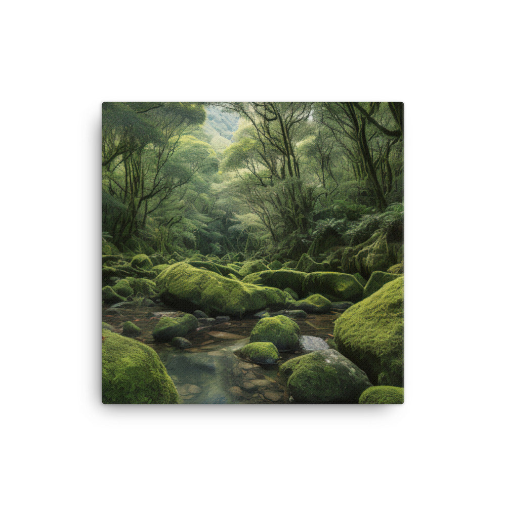 Verdant Beauty of Yakushima canvas - Posterfy.AI