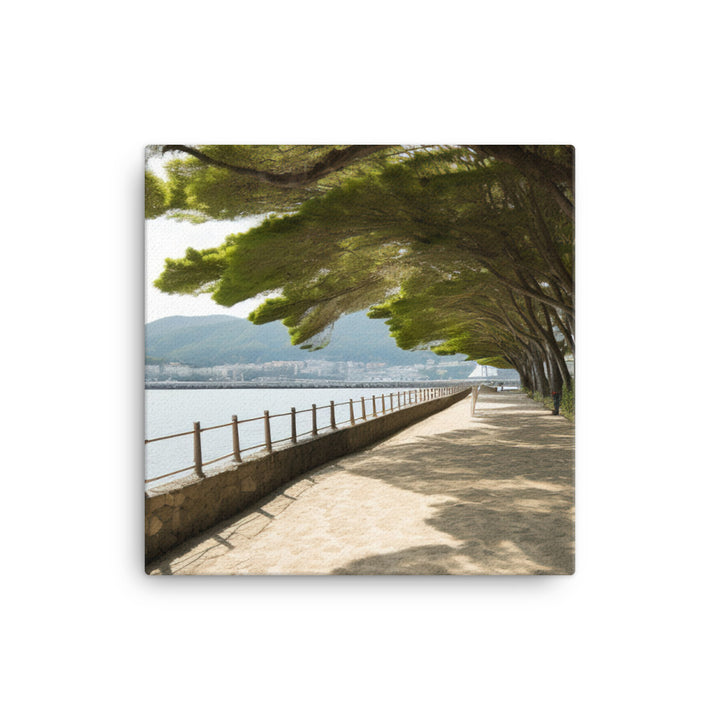 Stroll Along Amanohashidates Promenade canvas - Posterfy.AI