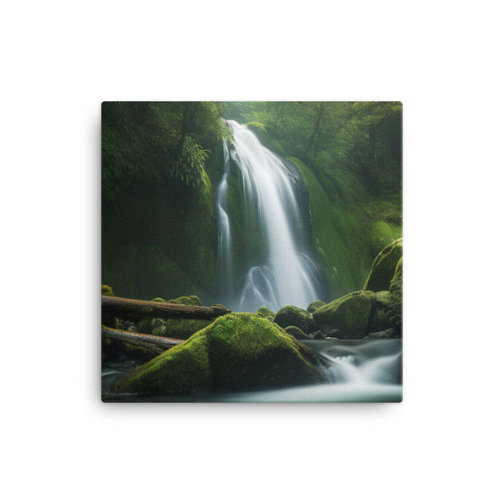Nachi Falls in a Tranquil Setting canvas - Posterfy.AI