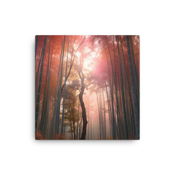 Seasonal Splendor in Arashiyama Bamboo Grove canvas - Posterfy.AI