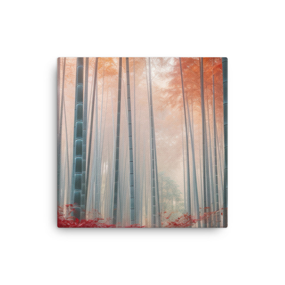 Seasonal Splendor in Arashiyama Bamboo Grove canvas - Posterfy.AI