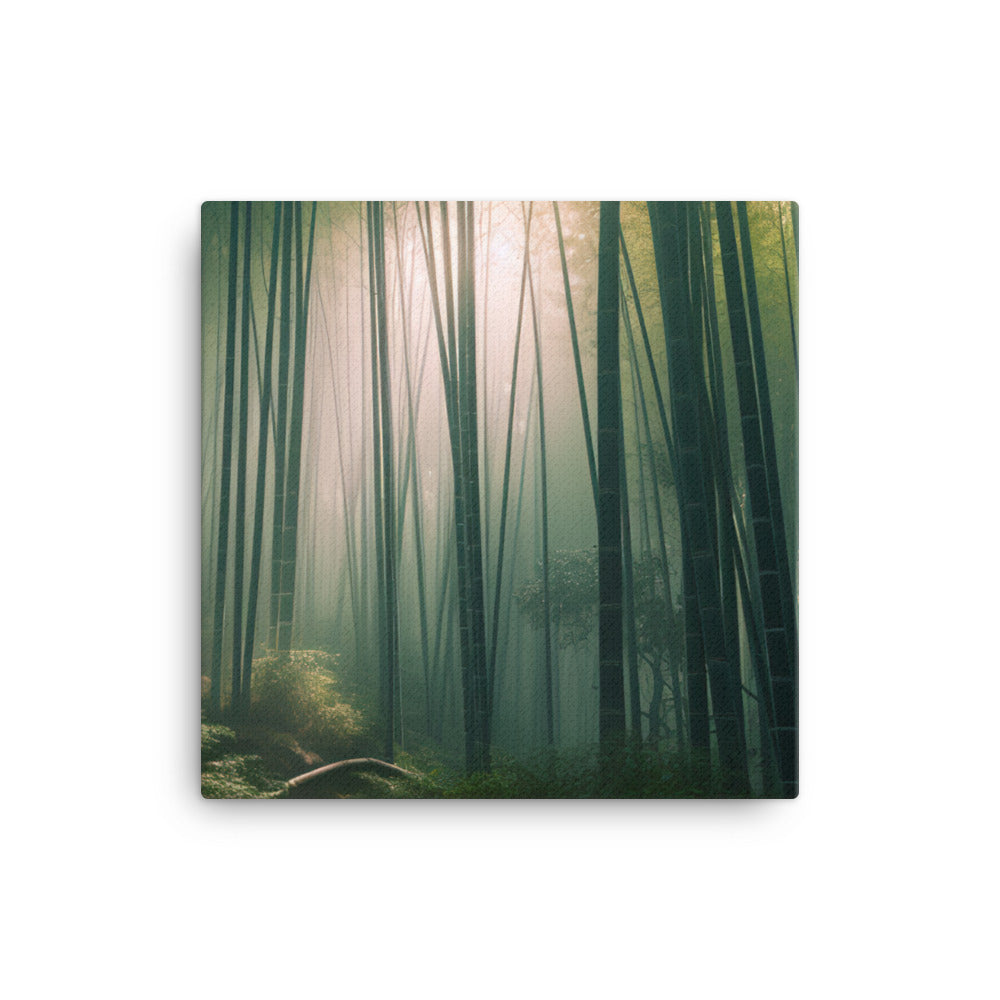 Mystical Twilight in Arashiyama Bamboo Grove canvas - Posterfy.AI