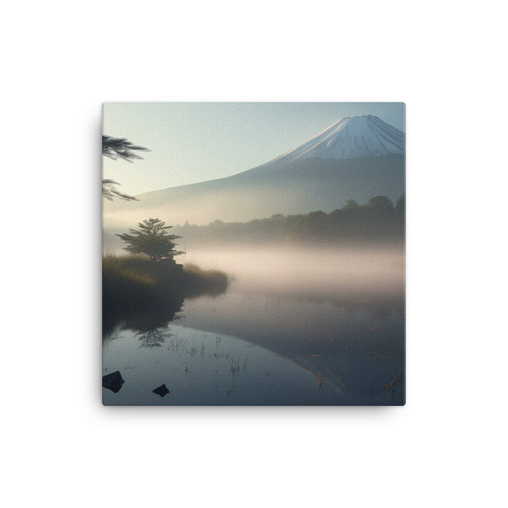 Misty Morning at Mount Fuji canvas - Posterfy.AI