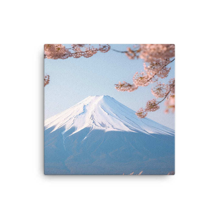 Enveloped in Cherry Blossoms at Mount Fuji canvas - Posterfy.AI