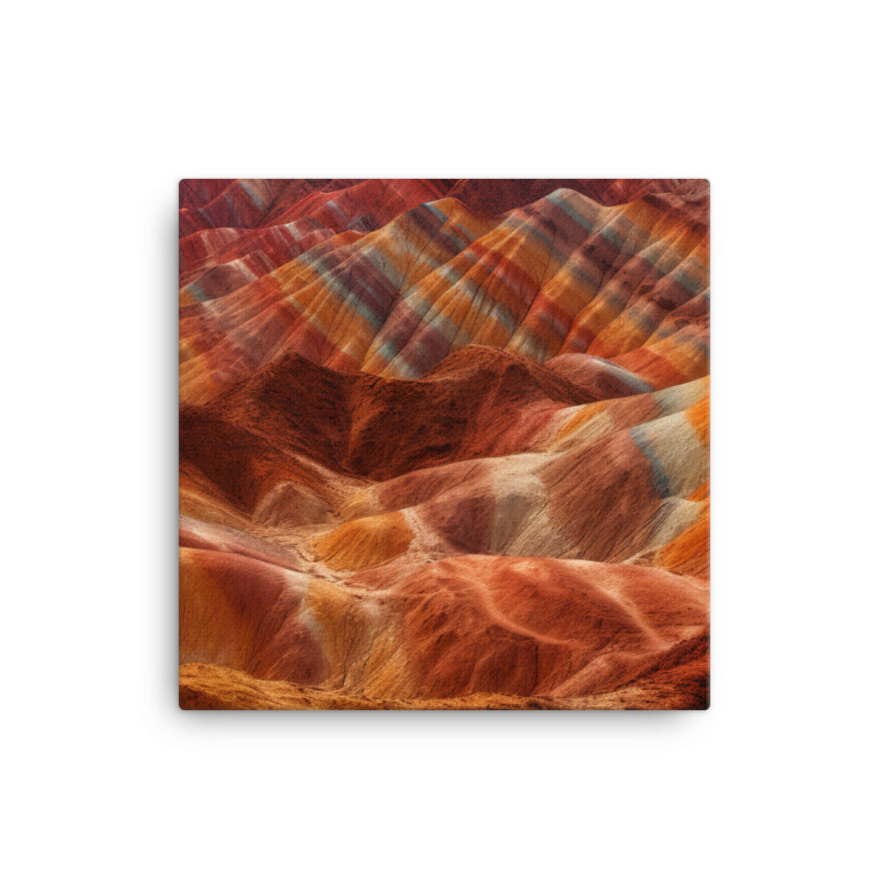 Surreal Beauty of Zhangye Danxia Landform canvas - Posterfy.AI