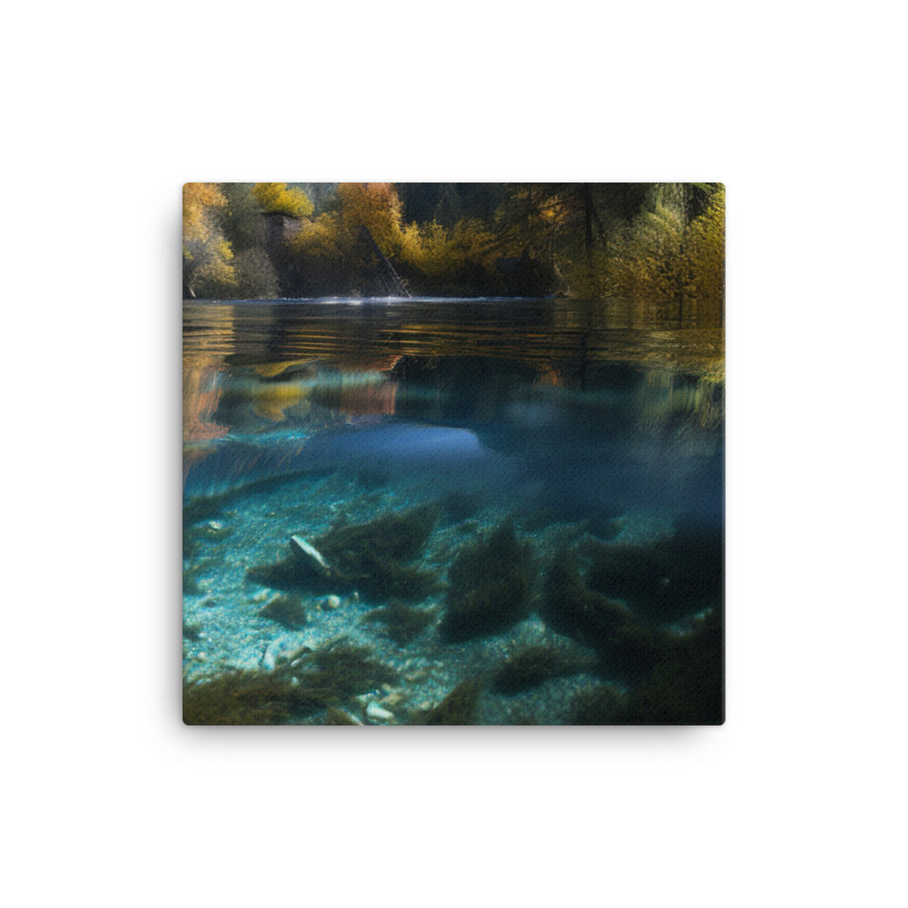 Jiuzhaigou Valleys Scenic Splendor canvas - Posterfy.AI