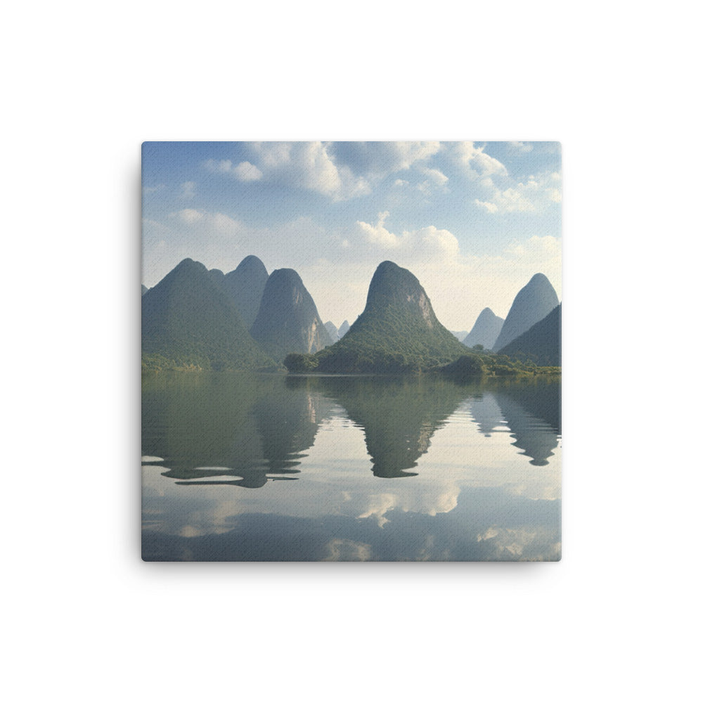 Li Rivers Karst Limestone Mountains canvas - Posterfy.AI