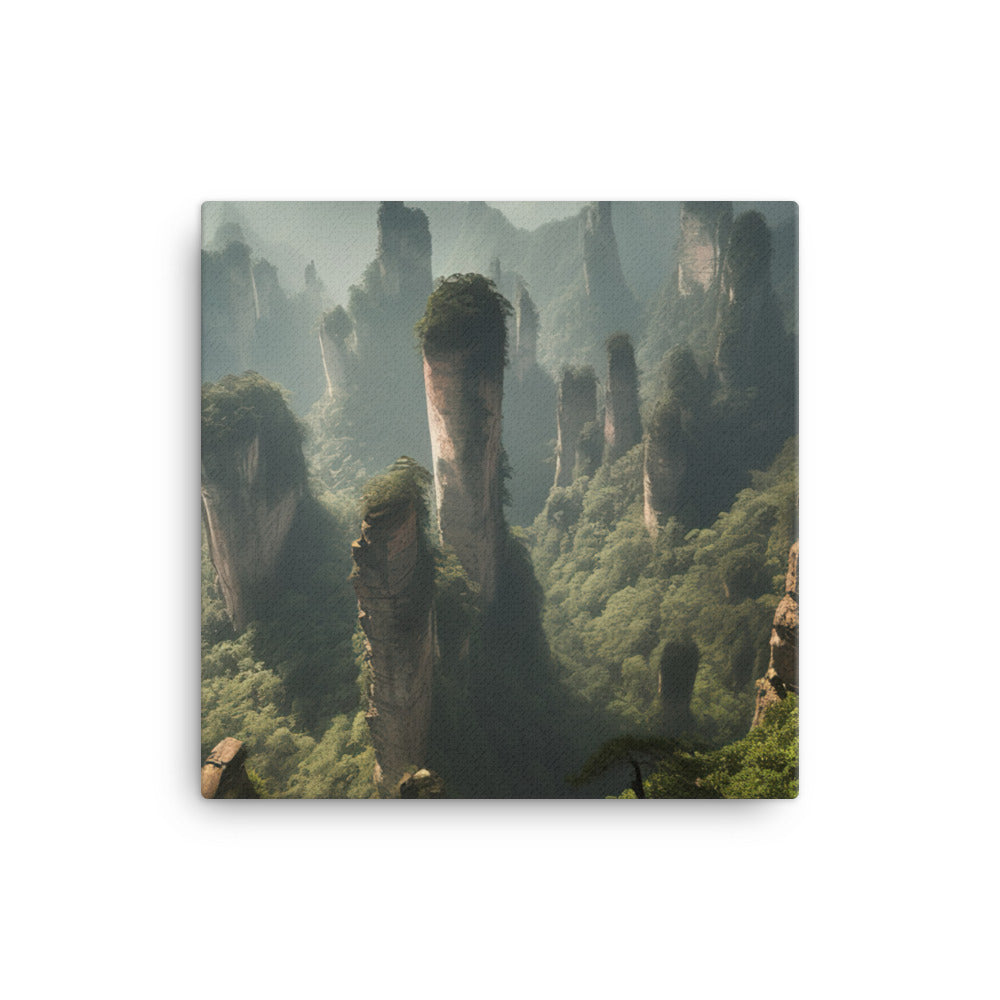 Serene Beauty of Zhangjiajies Forest Park canvas - Posterfy.AI