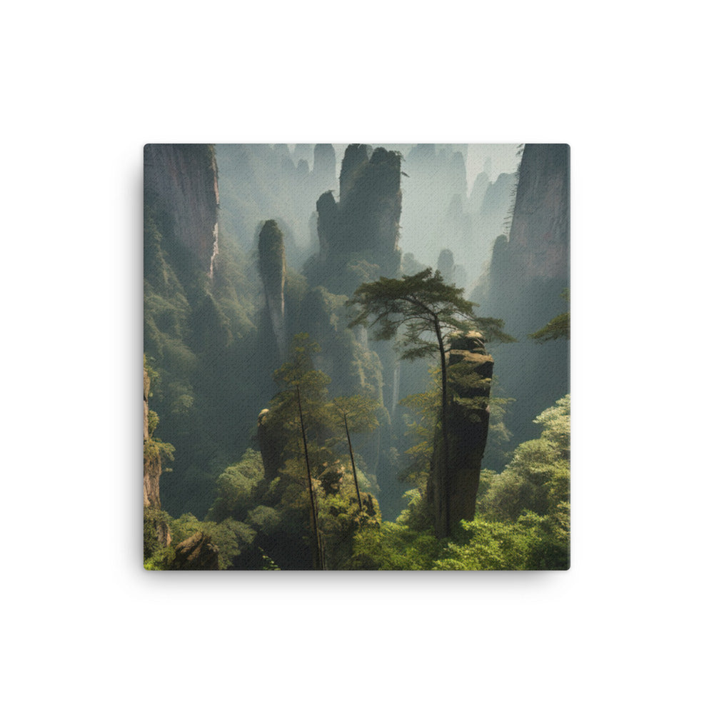 Serene Beauty of Zhangjiajies Forest Park canvas - Posterfy.AI