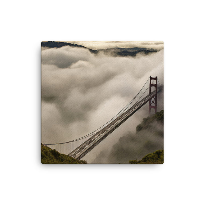 Heavenly Bridge in the Clouds canvas - Posterfy.AI