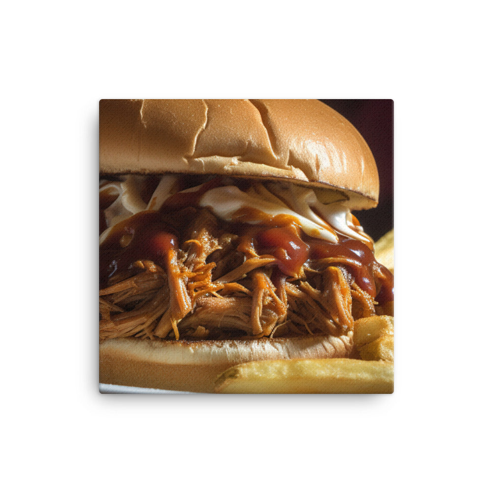 Ultimate Pulled Pork Sandwich canvas - Posterfy.AI