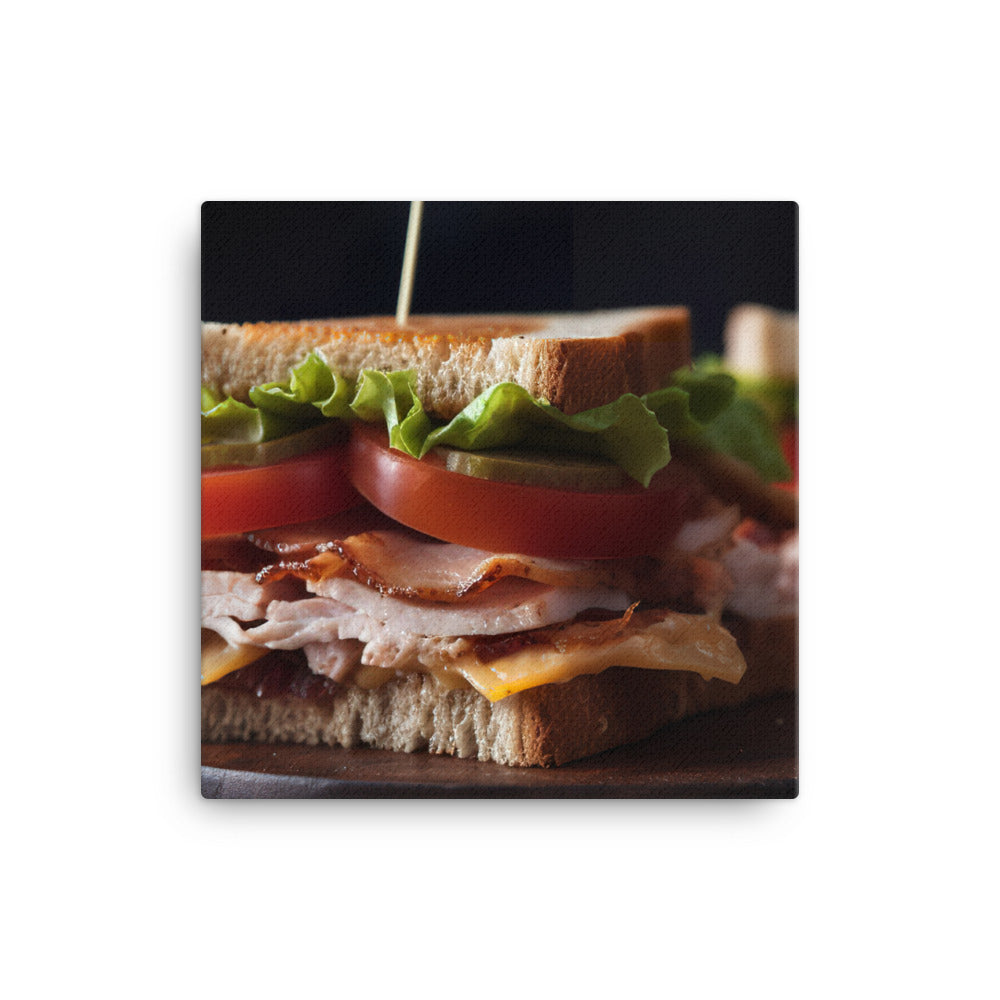 The Classic Club Sandwich canvas - Posterfy.AI