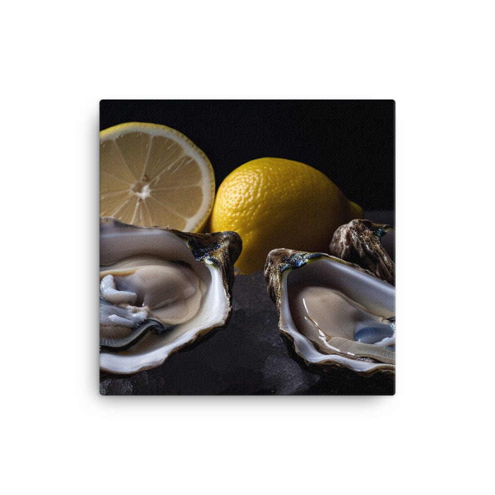 Blue Point Oysters on the Half Shell canvas - Posterfy.AI