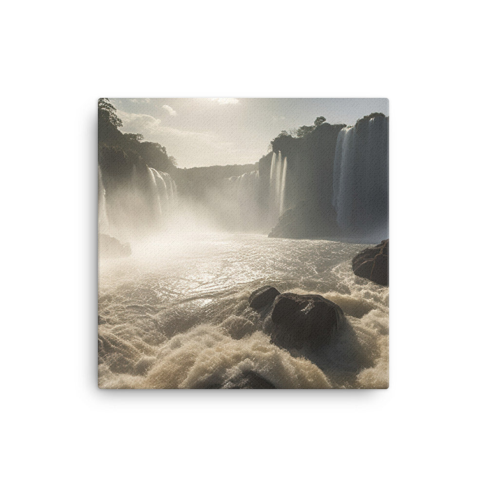 Power and Grace of Iguazu Falls canvas - Posterfy.AI