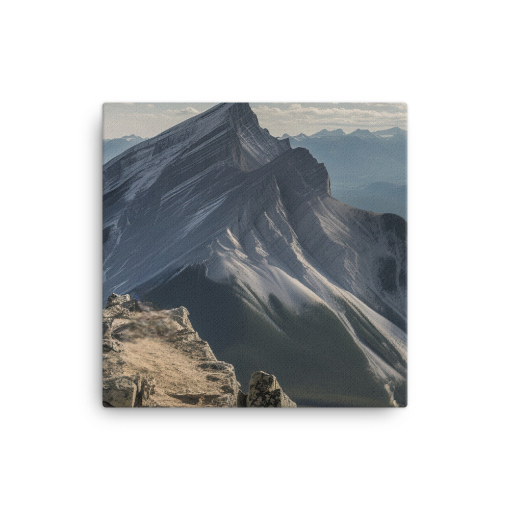 Summit of Mount Rundle canvas - Posterfy.AI