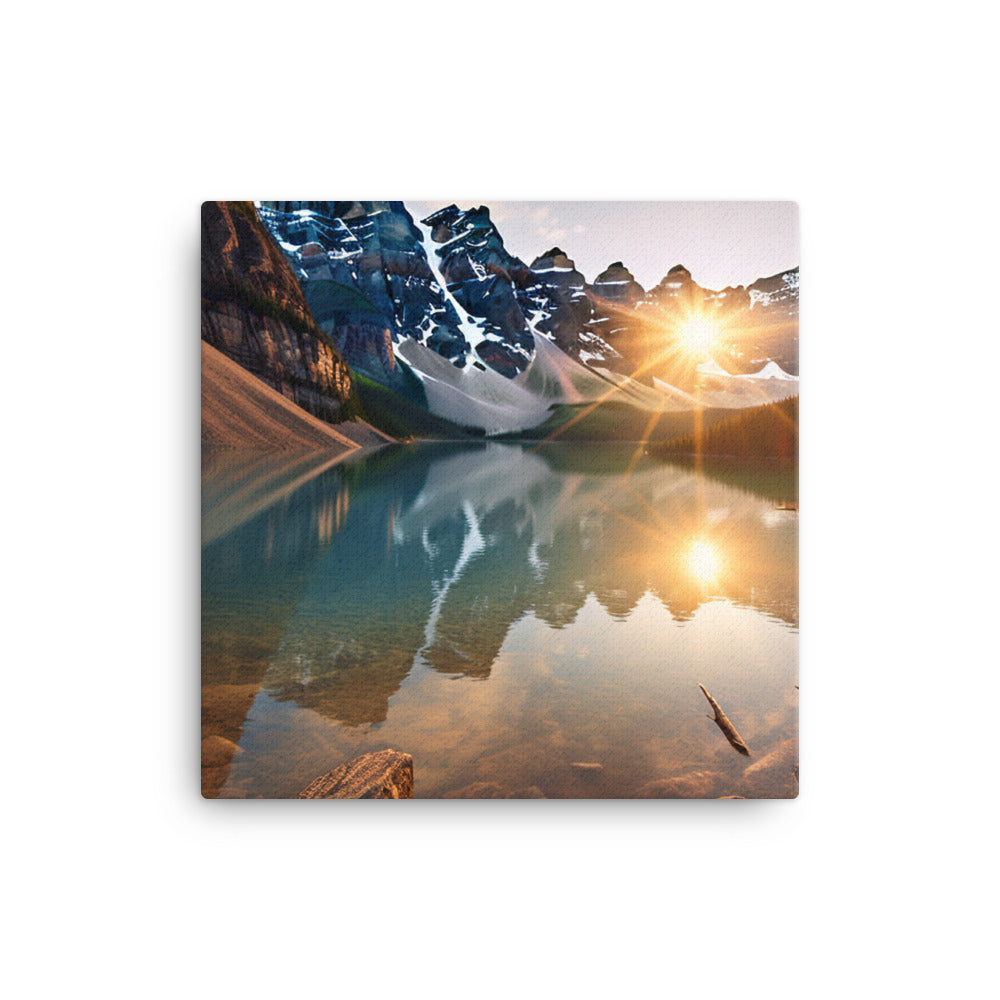 Majestic Beauty of Moraine Lake canvas - Posterfy.AI