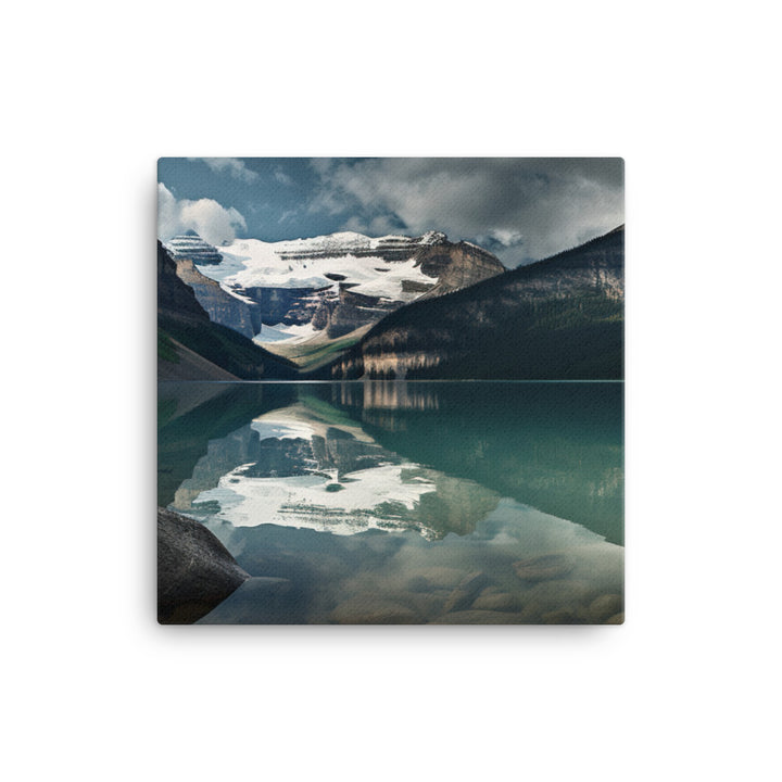 Embracing the Serenity of Lake Louise canvas - Posterfy.AI