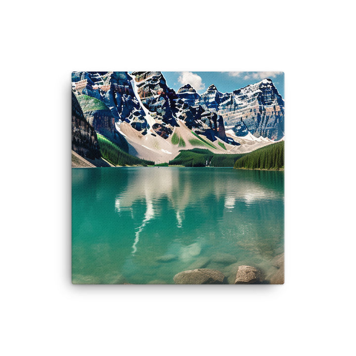 Beauty of Moraine Lake canvas - Posterfy.AI