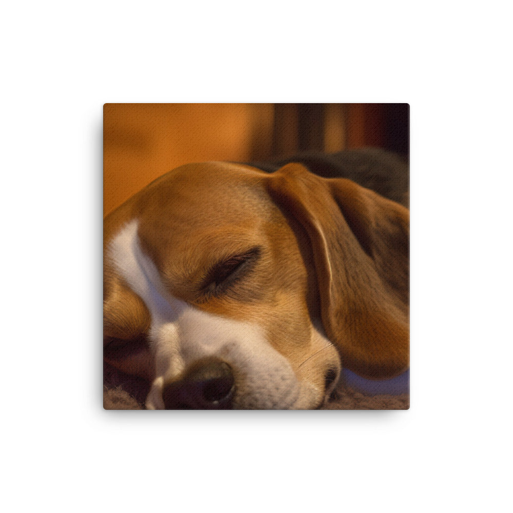 Beagle in repose canvas - Posterfy.AI