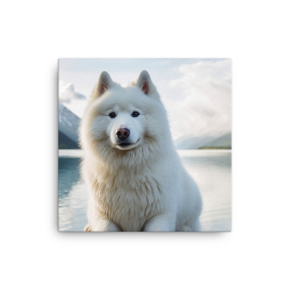 Samoyed Serenity canvas - Posterfy.AI