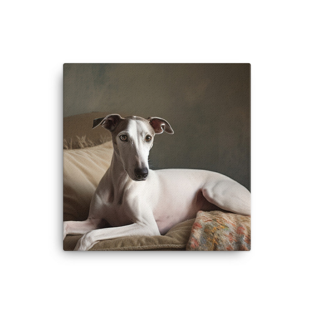 Whippet at Home canvas - Posterfy.AI