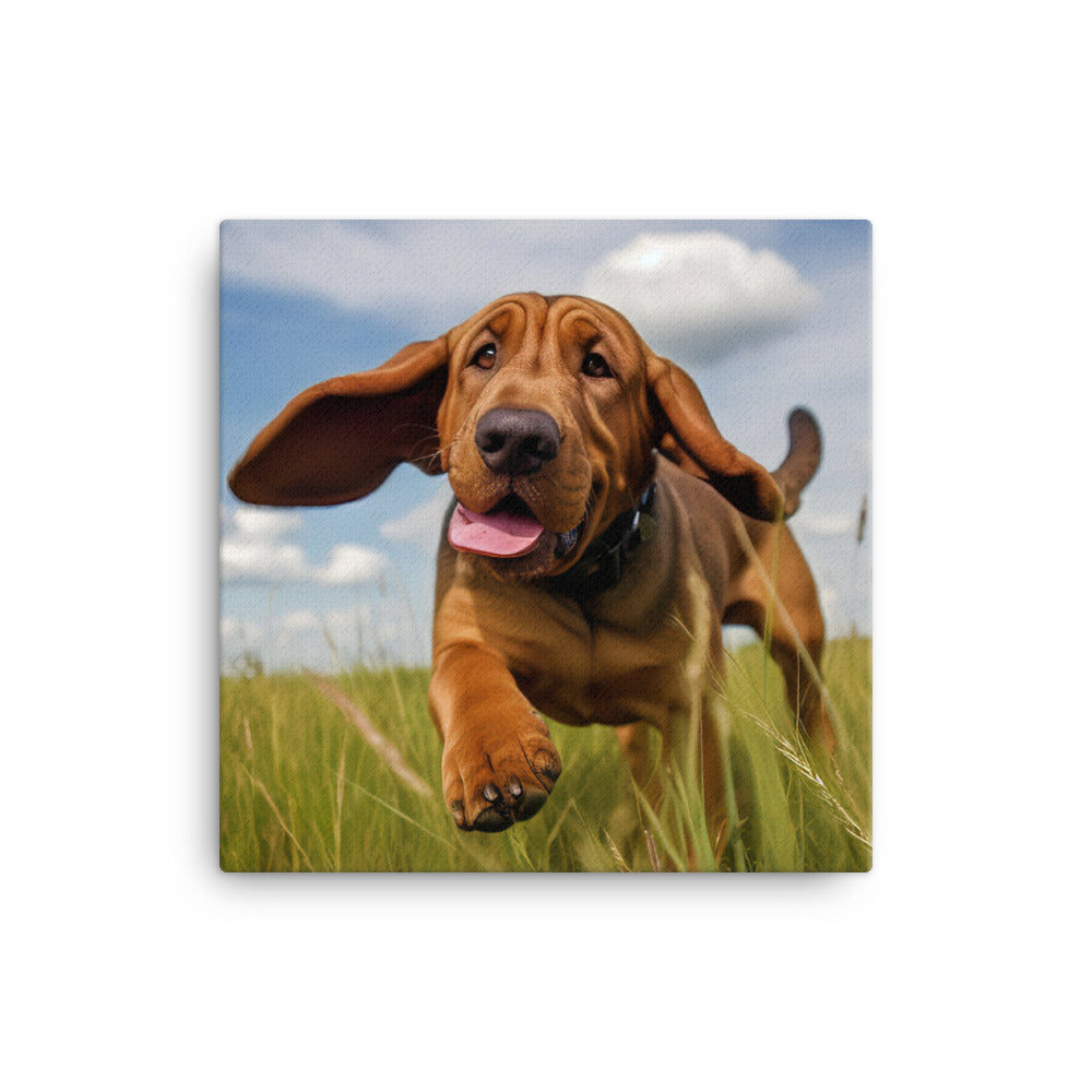 Bloodhounds Playtime canvas - Posterfy.AI