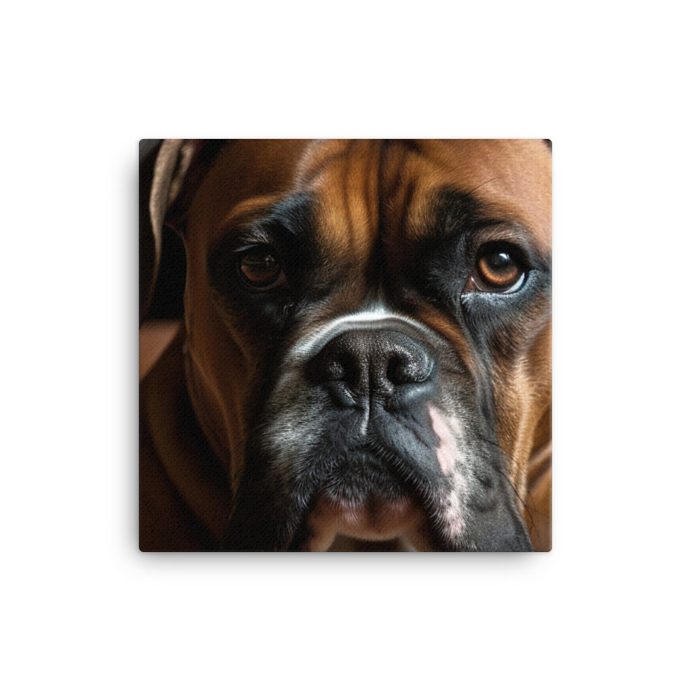 Majestic Boxer Portrait canvas - Posterfy.AI