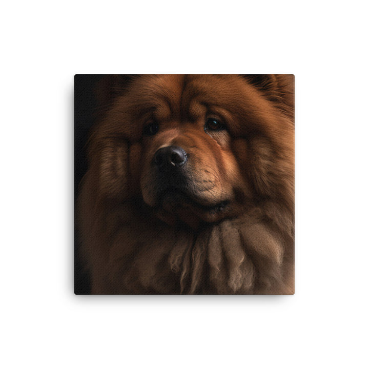 Chow Chow Sitting Proudly canvas - Posterfy.AI