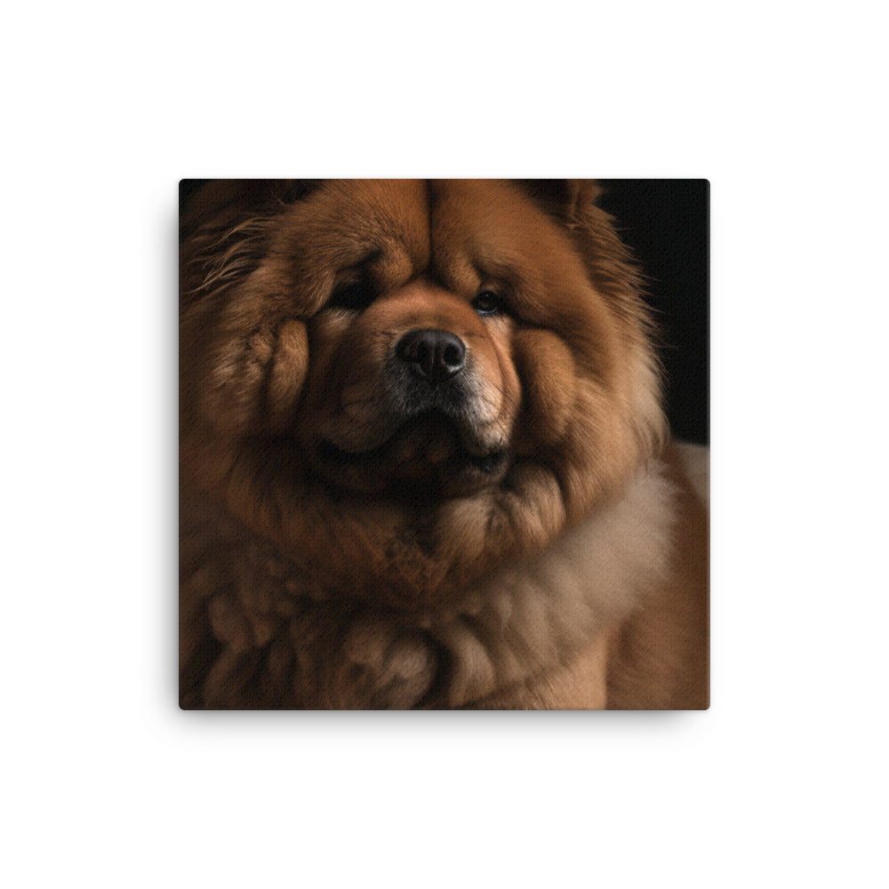 Chow Chow Sitting Proudly canvas - Posterfy.AI