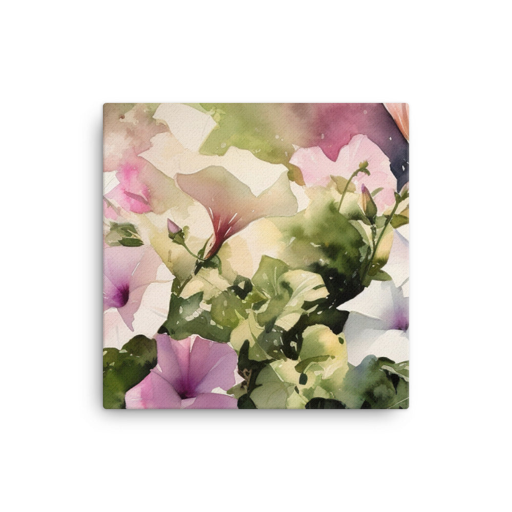 Whispering Petunias canvas - Posterfy.AI