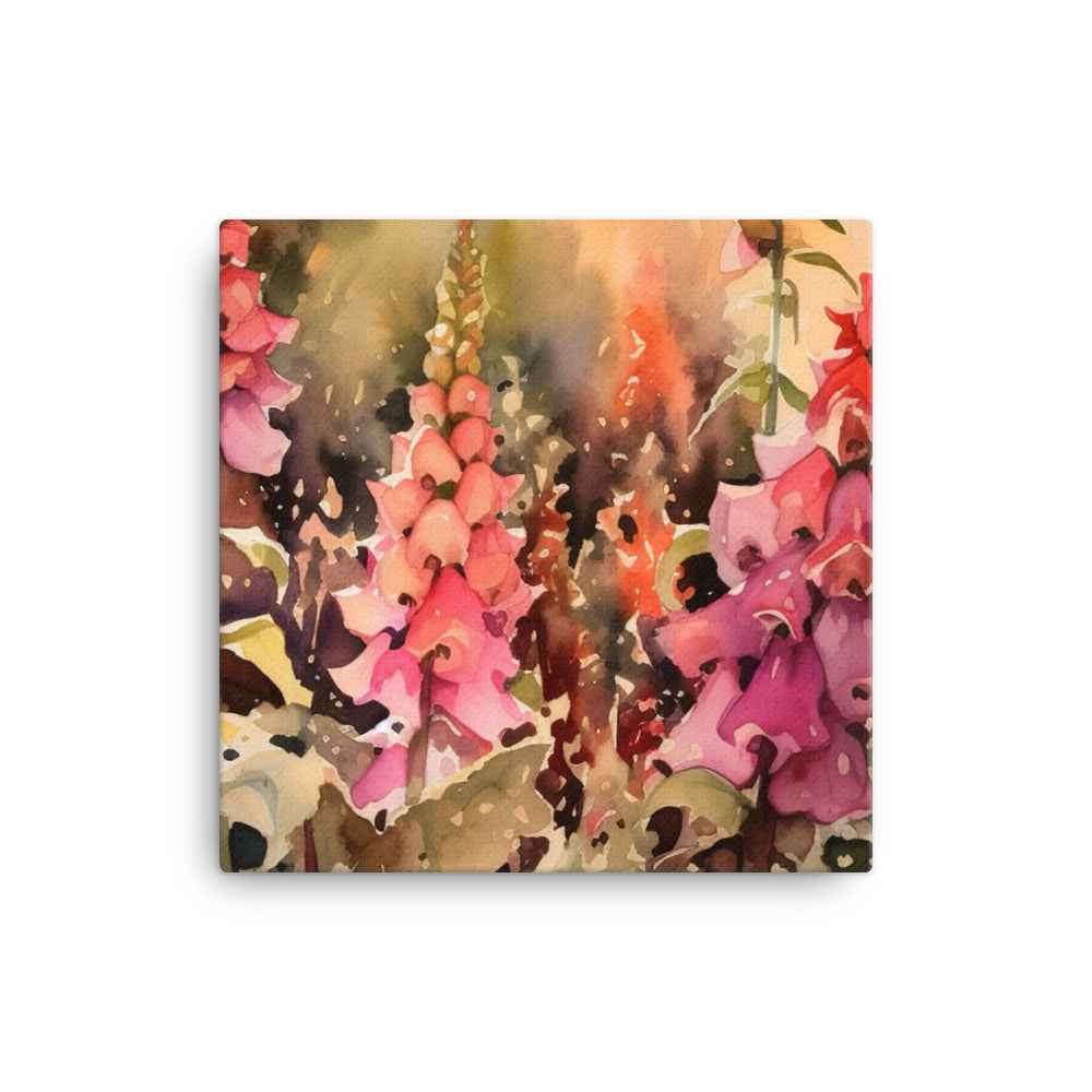 Splendor of Foxgloves canvas - Posterfy.AI